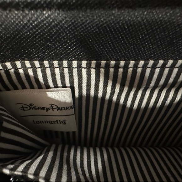 Disney Parks Loungefly Black and White Striped Wallet - Picture 3 of 3